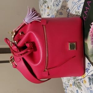Dooney & Bourke drawstring satchel hot pink
